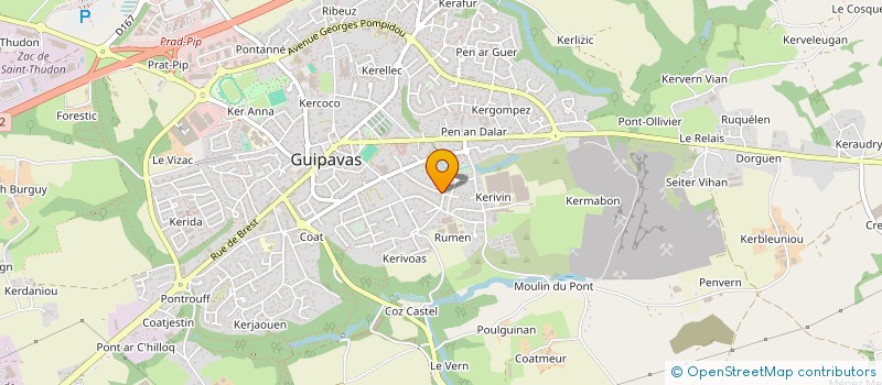 localisation de l'entreprise RENOV MODERNE BY SILVER ACCESS à GUIPAVAS