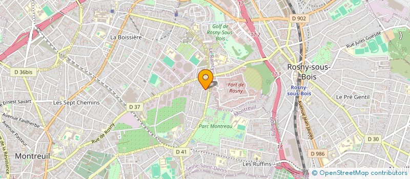 localisation de l'entreprise RENOV N à MONTREUIL