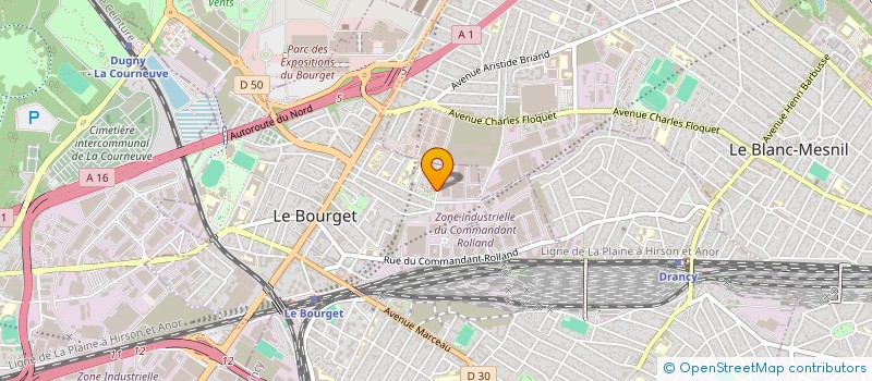 localisation de l'entreprise RENOV-NET SARL à LE BOURGET