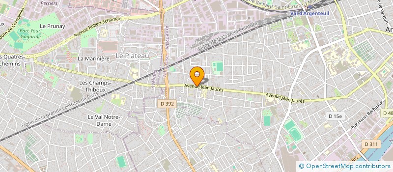 localisation de l'entreprise RENOV OUEST DG à ARGENTEUIL