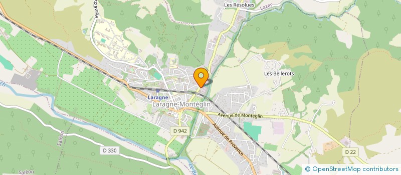 localisation de l'entreprise RENOV PEINTURE à LARAGNE-MONTEGLIN