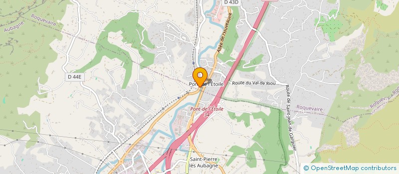 localisation de l'entreprise RENOV PISCINES à ROQUEVAIRE