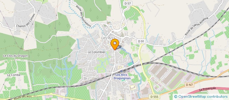 localisation de l'entreprise RENOV PRO NEGOCE  LES ARCS