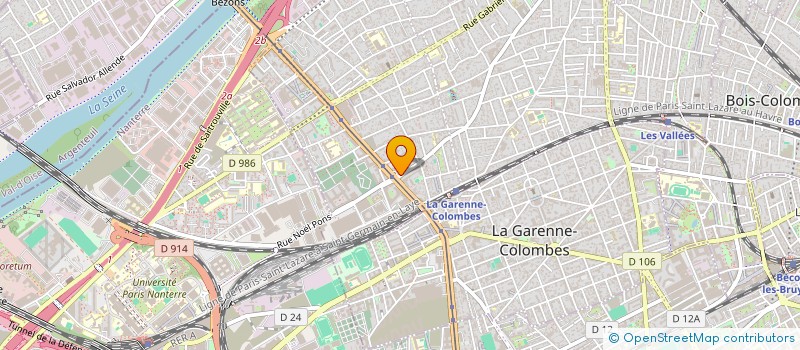 localisation de l'entreprise RENOV'SERVICES à COLOMBES