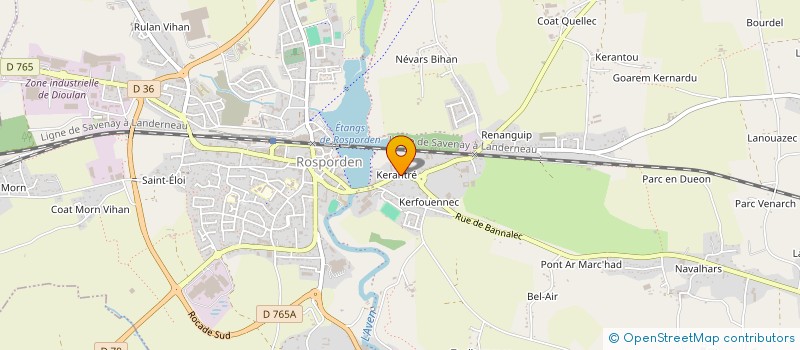 localisation de l'entreprise RENOV SERVICES  ROSPORDEN