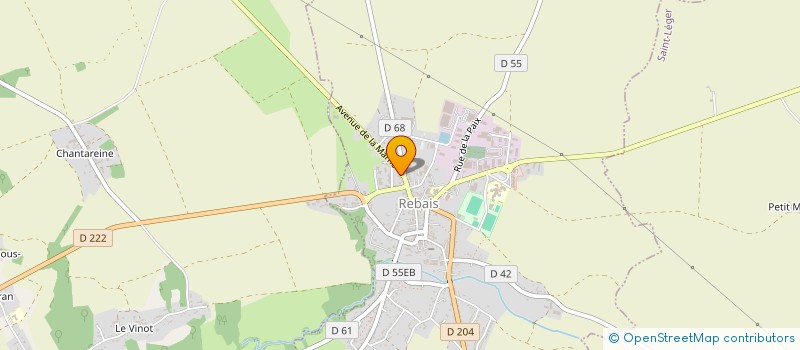 localisation de l'entreprise RENOV SOLUTION BAT  REBAIS