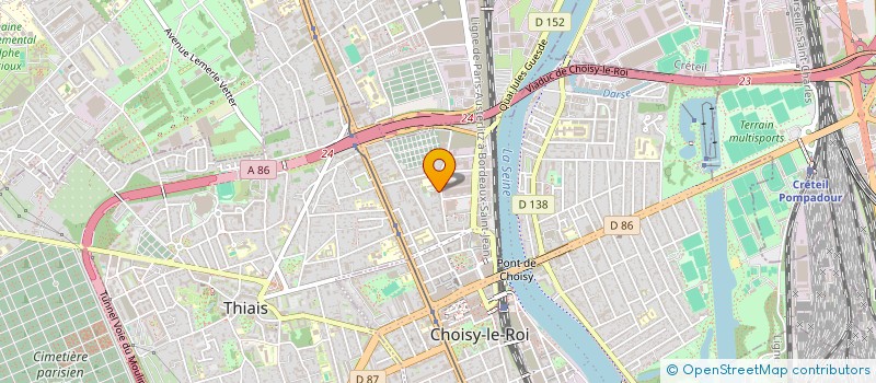 localisation de l'entreprise RENOV'TIME à CHOISY-LE-ROI