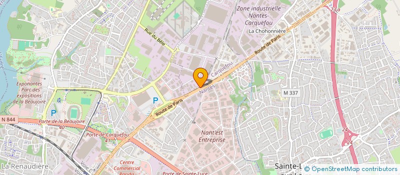 localisation de l'entreprise RENOV'TOITS ATLANTIQUE  CARQUEFOU