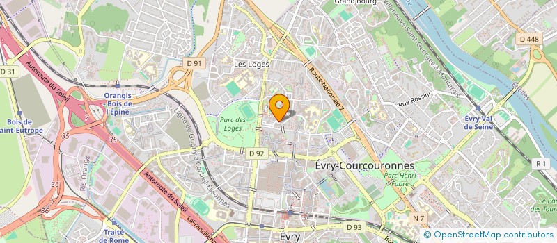 localisation de l'entreprise RENOV TOITURE  EVRY-COURCOURONNES