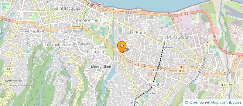 localisation de l'entreprise RENOV TOITURE REUNION  SAINT-DENIS
