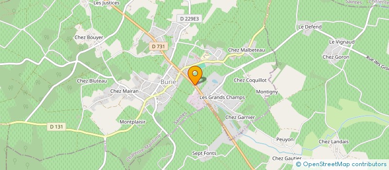 localisation de l'entreprise RENOV TOITURES TOUS STYLES à BURIE