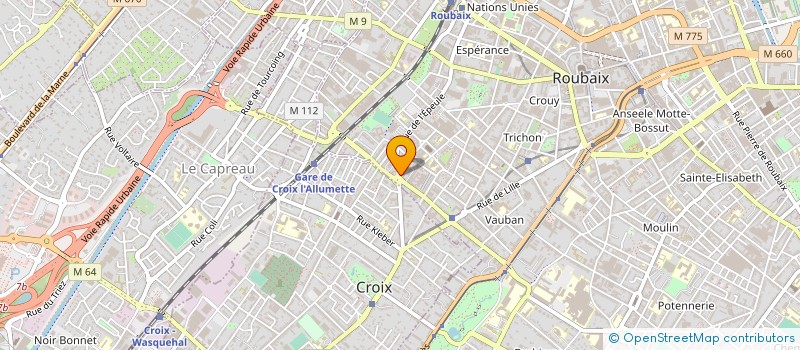 localisation de l'entreprise RENOV'TOO  ROUBAIX