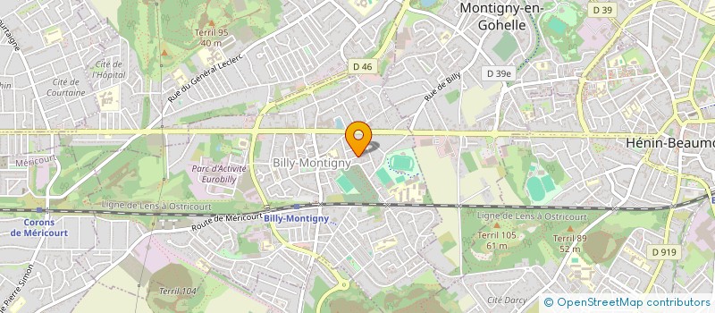 localisation de l'entreprise RENOV TOUT 62  BILLY MONTIGNY