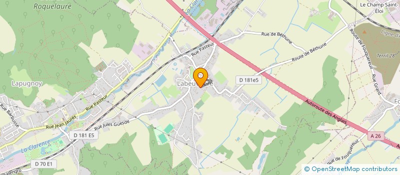 localisation de l'entreprise RENOV'TRADITION  LABEUVRIERE