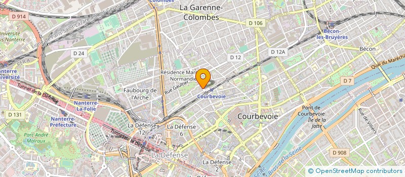 localisation de l'entreprise RENOV VOS MAISONS RVM à COURBEVOIE