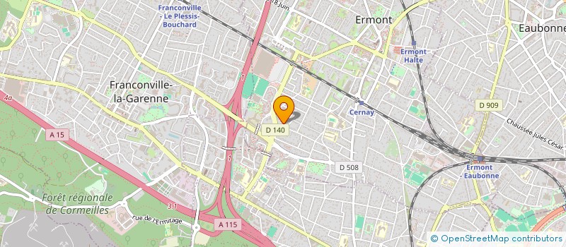 localisation de l'entreprise RENOVA 18 à SANNOIS