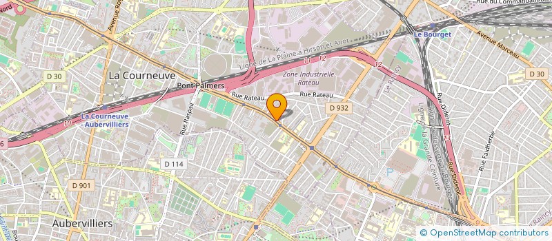 localisation de l'entreprise RENOVA 2000 à LA COURNEUVE