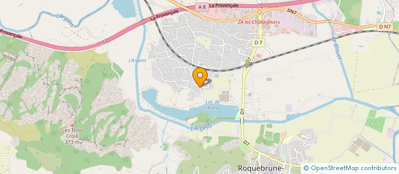 localisation de l'entreprise RENOVA à ROQUEBRUNE-SUR-ARGENS