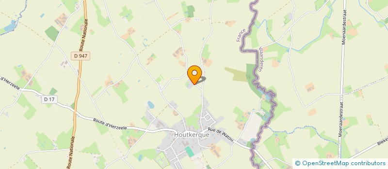localisation de l'entreprise RENOVA à HOUTKERQUE