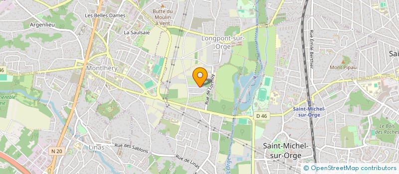 localisation de l'entreprise RENOVA à LONGPONT-SUR-ORGE