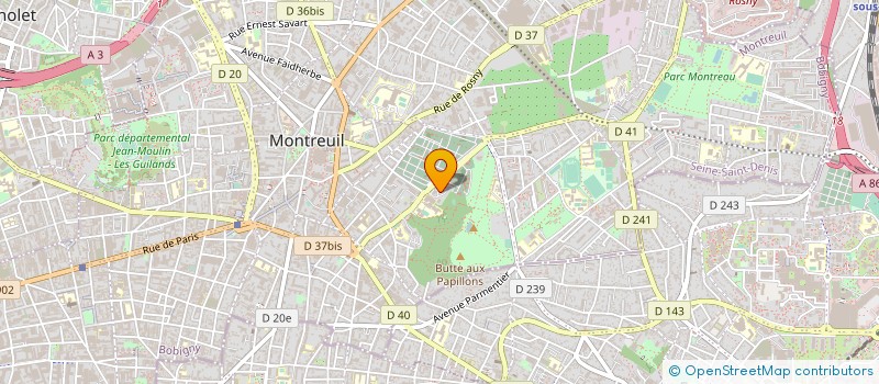localisation de l'entreprise RENOVA ACTION à MONTREUIL