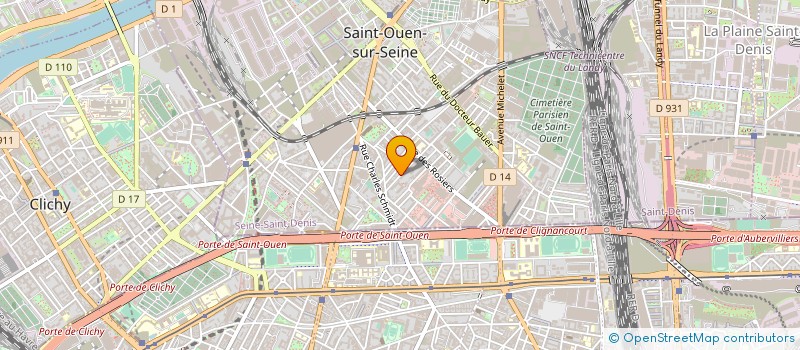 localisation de l'entreprise RENOVA CHROME à SAINT-OUEN-SUR-SEINE