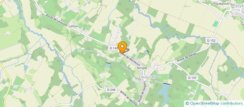 localisation de l'entreprise RENOVA DECORA  LAUJUZAN