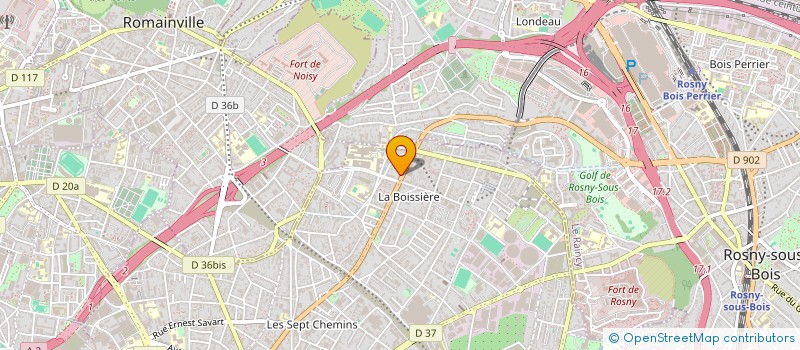 localisation de l'entreprise RENOVA - DV à MONTREUIL