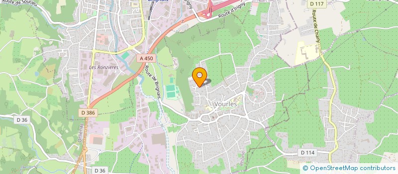 localisation de l'entreprise RENOVA ELEC à VOURLES