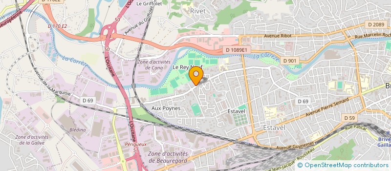 localisation de l'entreprise RENOVA FRANCE SARL à BRIVE-LA-GAILLARDE