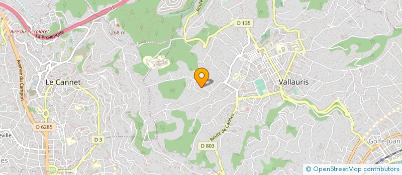 localisation de l'entreprise RENOVA - TECH à VALLAURIS