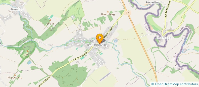 localisation de l'entreprise RENOVA'THION à EVRANGE