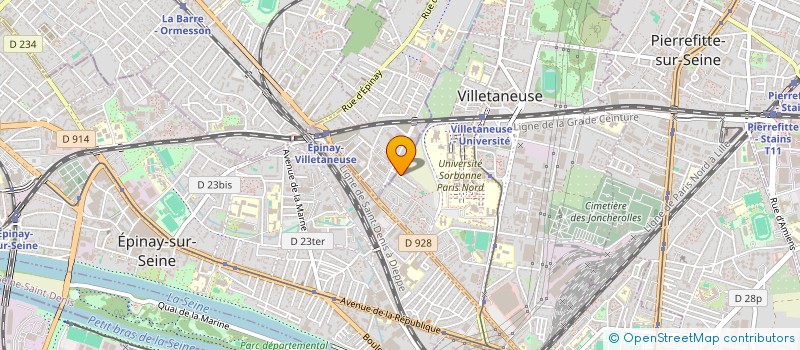 localisation de l'entreprise RENOVAC à VILLETANEUSE