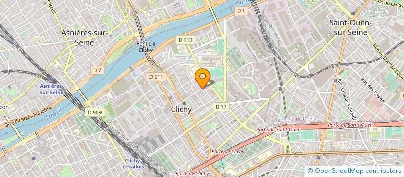 localisation de l'entreprise RENOVACIO à CLICHY