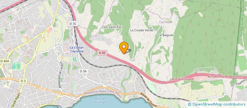 localisation de l'entreprise RENOVACIO à LA CIOTAT