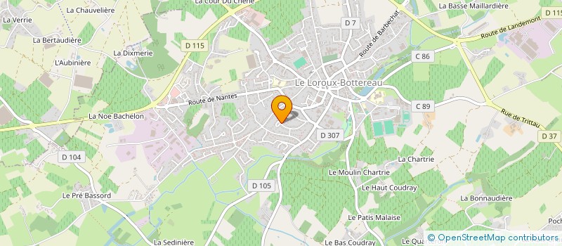 localisation de l'entreprise RENOVACTION à LE LOROUX-BOTTEREAU