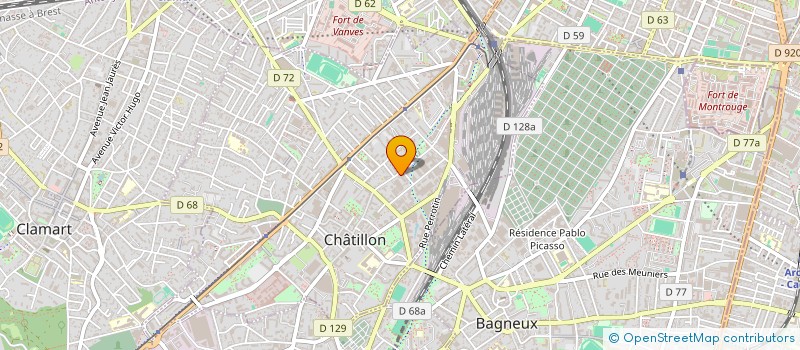 localisation de l'entreprise RENOVAIR GENIE CLIMATIQUE à CHATILLON
