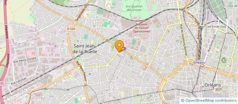 localisation de l'entreprise RENOVALEO+ à SAINT-JEAN-DE-LA-RUELLE