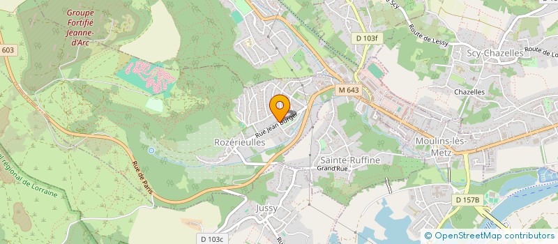 localisation de l'entreprise RENOVALEST  ROZERIEULLES