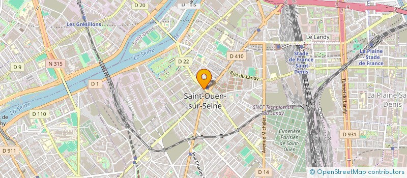 localisation de l'entreprise RENOVALOC PARTNERS à SAINT-OUEN-SUR-SEINE