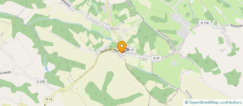 localisation de l'entreprise RENOVALY  LE BORN