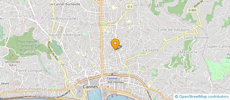 localisation de l'entreprise RENOVANA à CANNES
