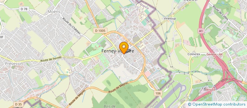 localisation de l'entreprise RENOVANDER à FERNEY-VOLTAIRE