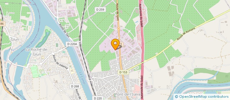 localisation de l'entreprise RENOVAPEUR à PONT-DE-L'ISERE
