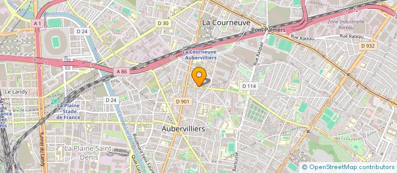 localisation de l'entreprise RENOVAPLATRES à LA COURNEUVE