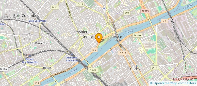 localisation de l'entreprise RENOVAR à ASNIERES-SUR-SEINE