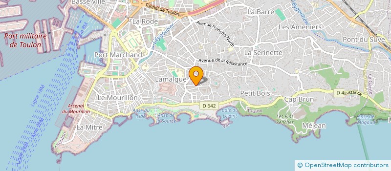 localisation de l'entreprise RENOVAR BRUNO  TOULON