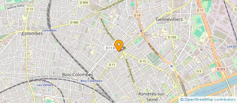 localisation de l'entreprise RENOVARI à BOIS-COLOMBES