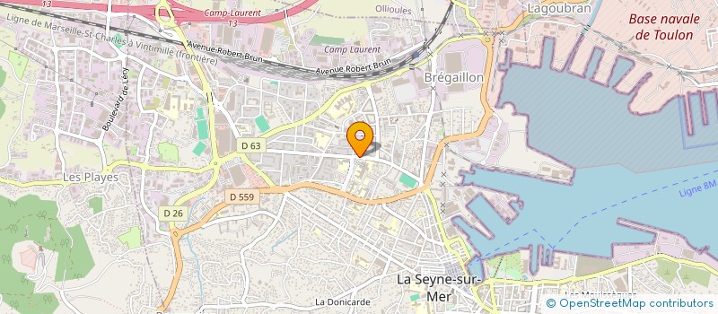 localisation de l'entreprise RENOVART à LA SEYNE-SUR-MER