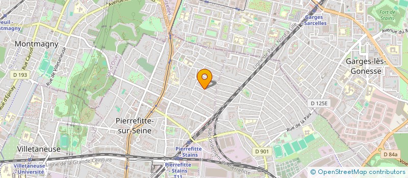 localisation de l'entreprise RENOVART à PIERREFITTE-SUR-SEINE